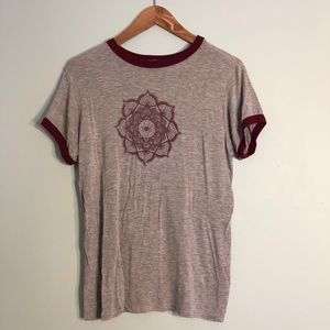 Mandala print graphic tee